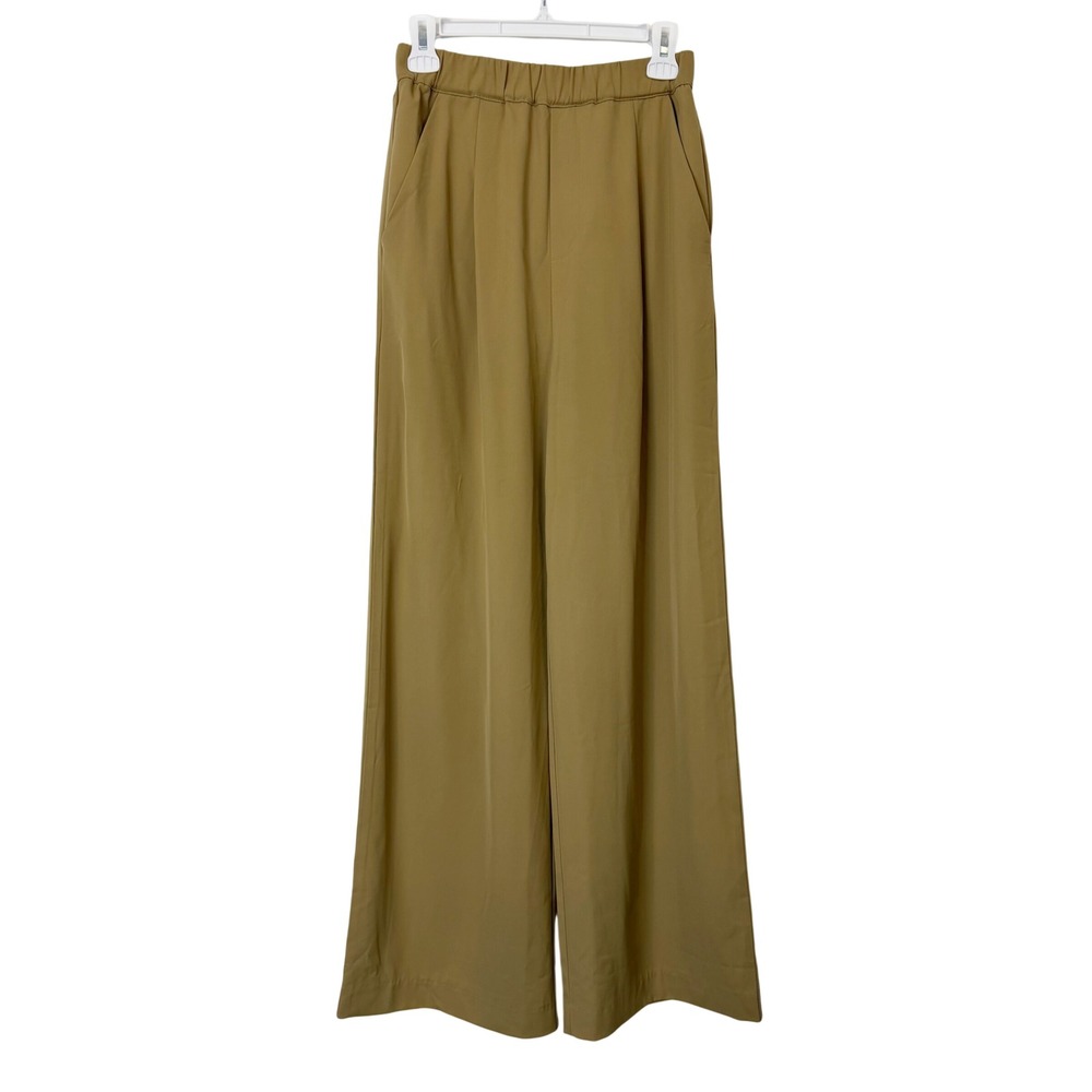 Modern Citizen Pull On Wide Leg Pants Trousers Women's Small Camel Tan High Rise